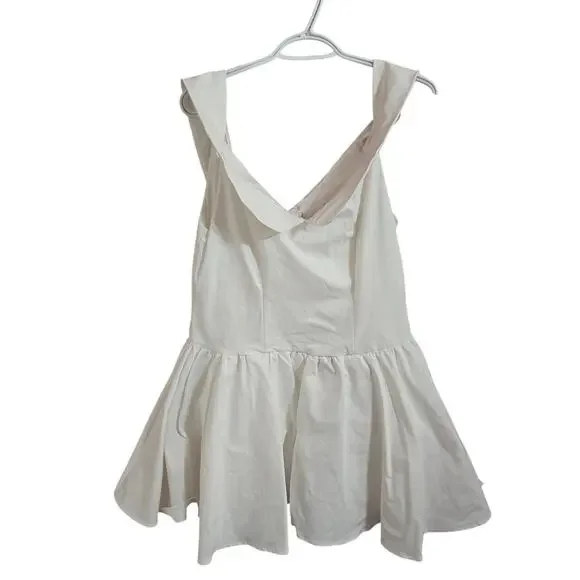 Princess Polly Streetlights Off Shoulder Mini Dress White Size 10 - Picture 3 of 4